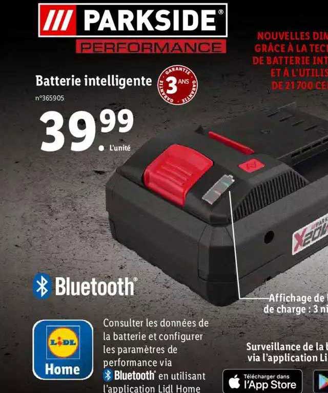 Batterie Intelligente Parkside