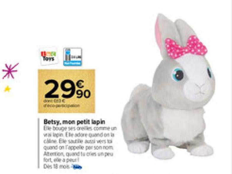 betsy, mon petit lapin imc toys