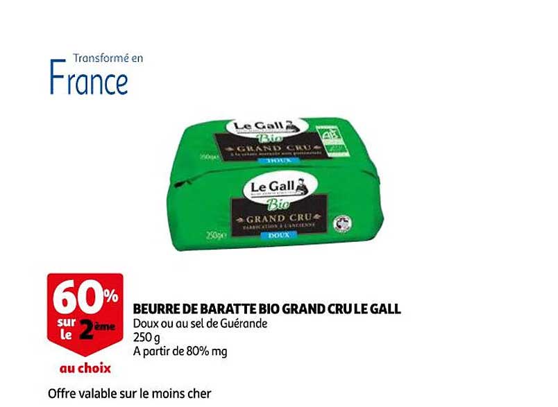 Beurre De Baratte Bio Grand Cru Le Gall