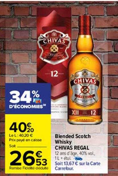 Blended Scotch Whisky Chivas Regal
