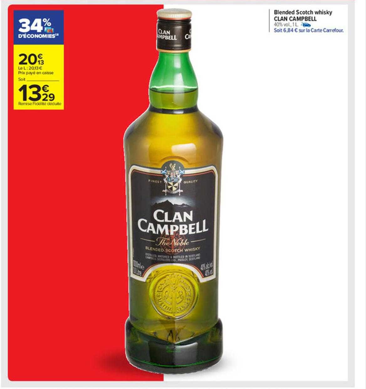 blended scotch whisky clan campbell