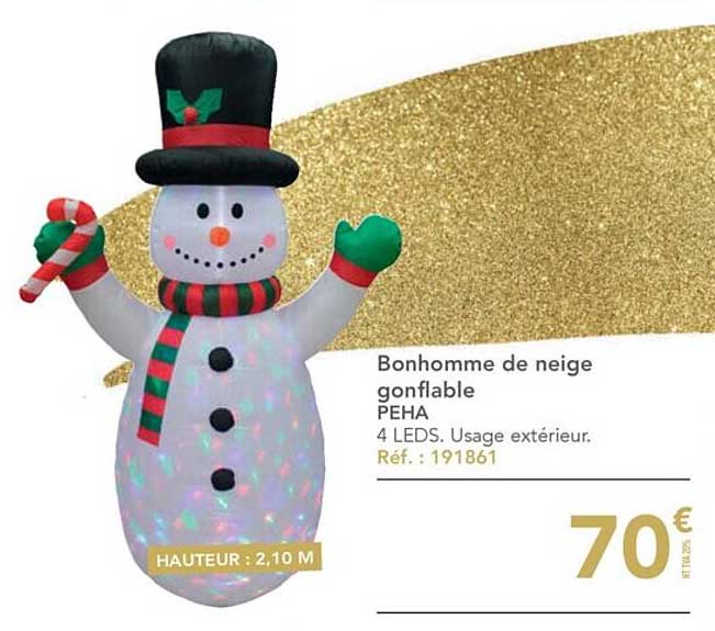 bonhomme de neige gonflable peha