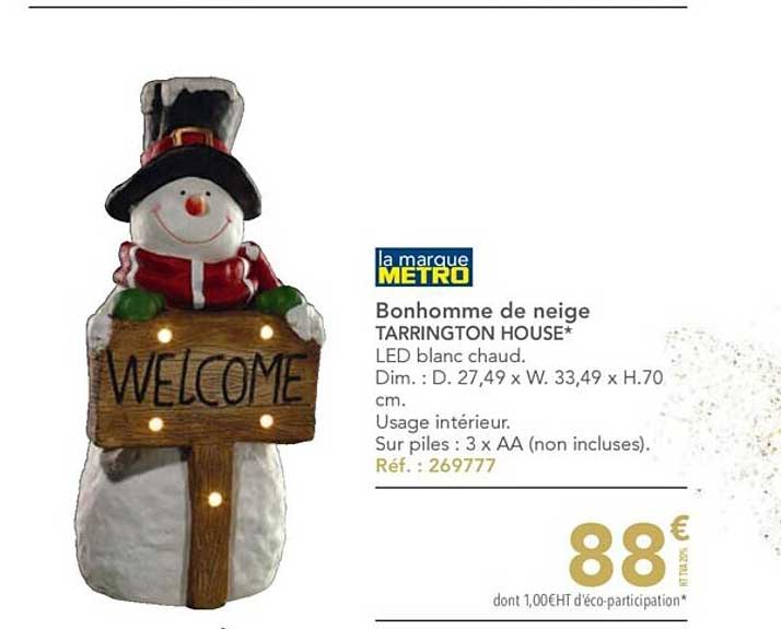 bonhomme de neige tarrington house