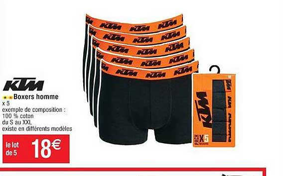 boxers homme ktm