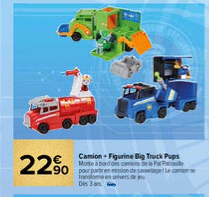 camion + figurine big truck pups