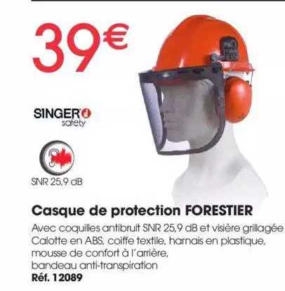 Casque De Protection Forestier Singer Safety