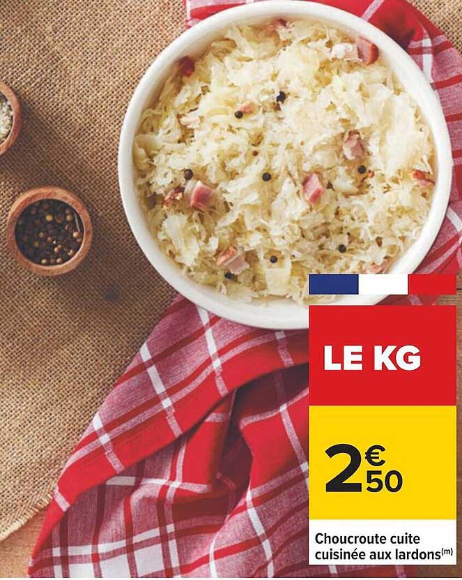 Choucroute Cuite Cuisinée Aux Lardons