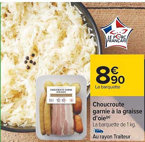 choucroute garnie à la graisse d'oie