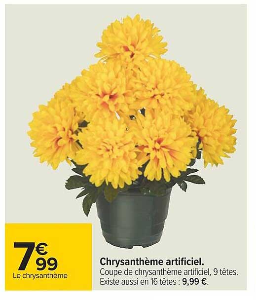 chrysanthème artificiel