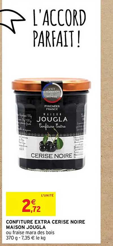 Confiture Extra Cerise Noire Maison Jougla