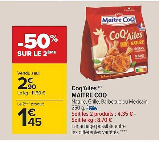 coq'ailes maître coq