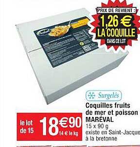 Coquilles Fruits De Mer Et Poisson Maréval