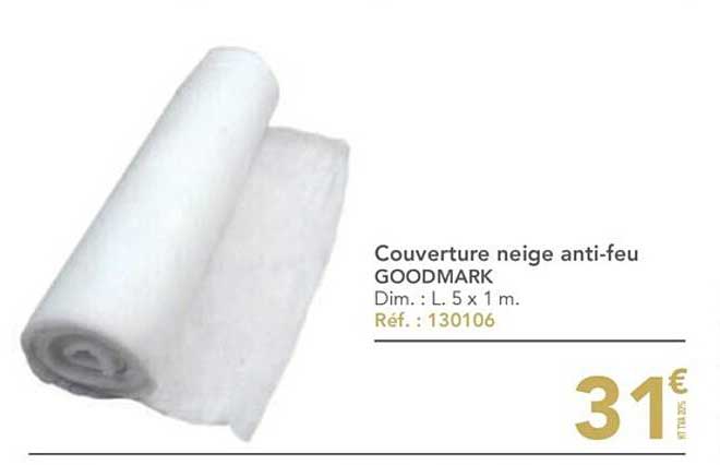 couverture neige anti-feu goodmark