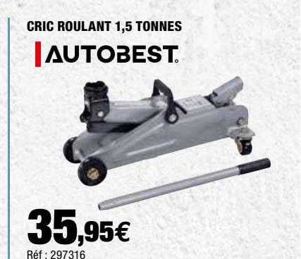 cric roulant 1,5 tonnes autobest