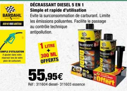 Décrassant Diesel 5 En 1 Simple Et Rapide D'utilisation