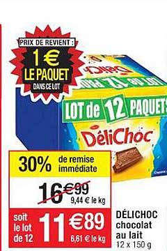 Délichoc Chocolat Au Lait