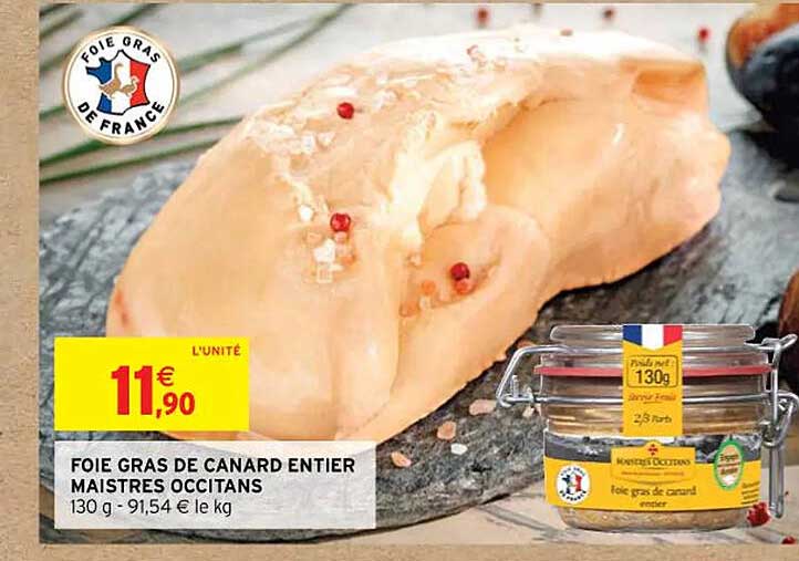 foie gras de canard entier maistres occitans