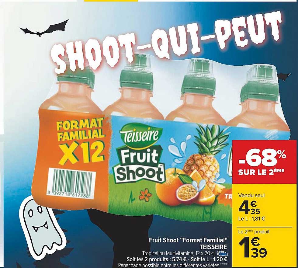 fruit shoot "format familial" teisseire
