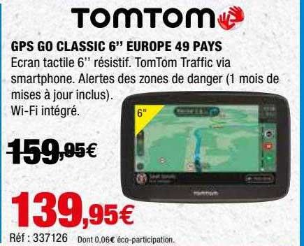 gps go classic 6" europe 49 pays tomtom