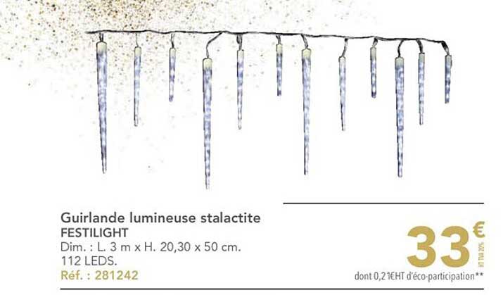 guirlande lumineuse stalactite festilight
