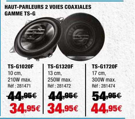 Haut-parleurs 2 Voies Coaxiales Gamme Ts-g