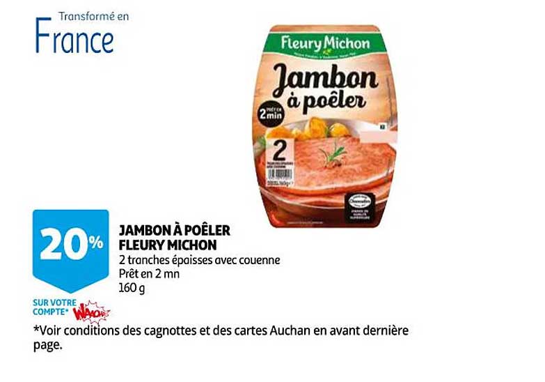 jambon à poêler fleury michon