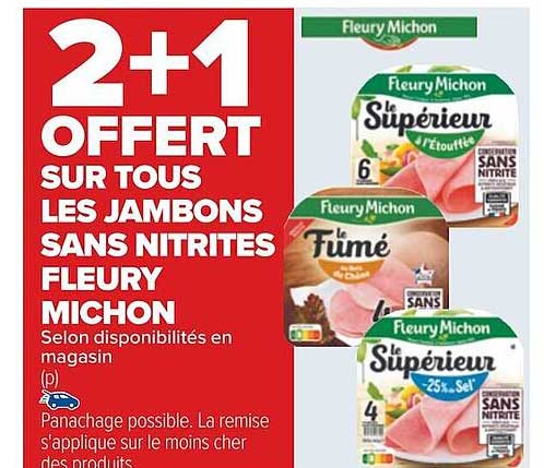 jambons sans nitrites fleury michon