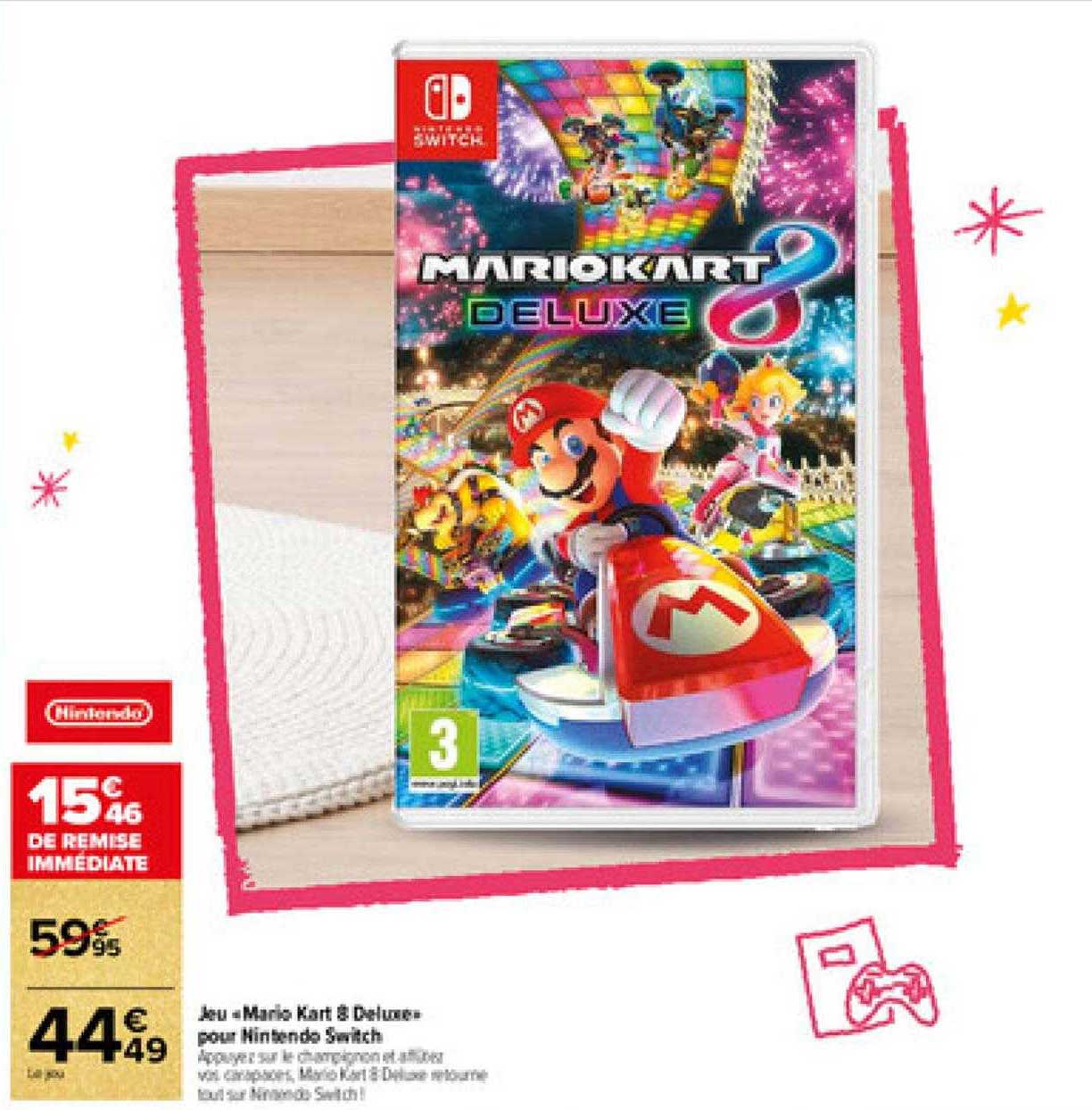 jeu «mario kart 8 deluxe» pour nintendo switch
