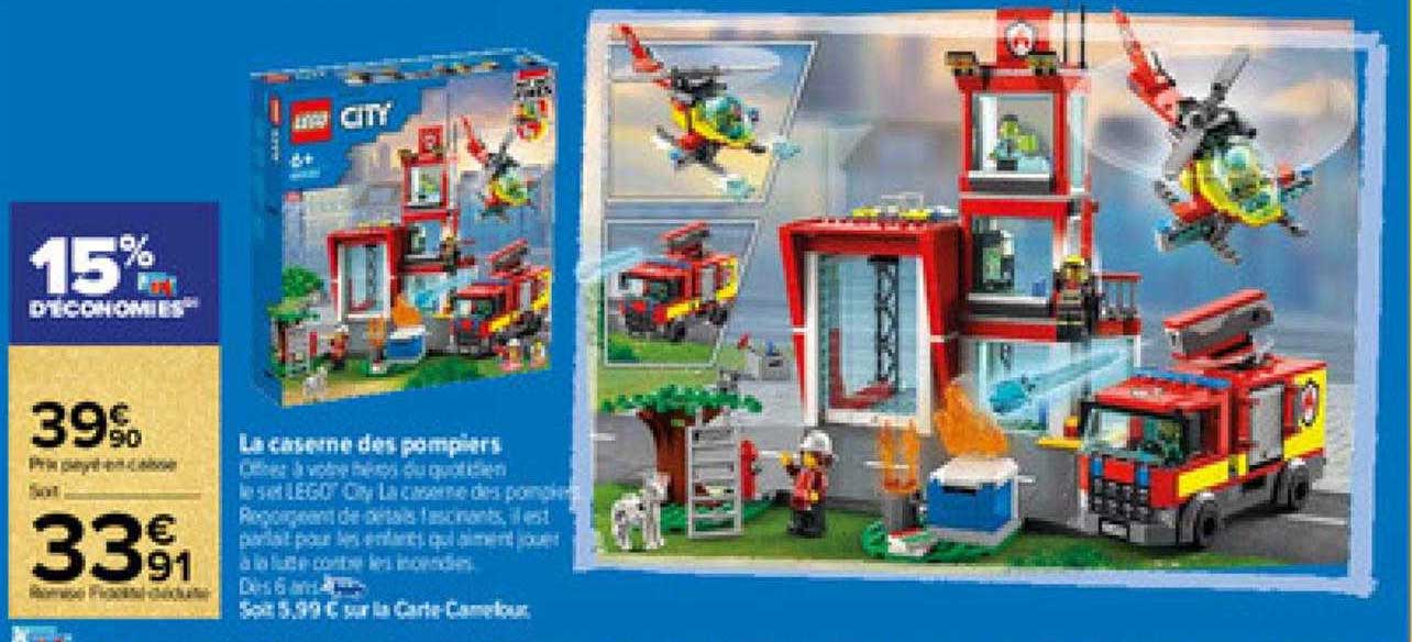 la caserne des pompiers lego city