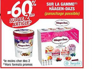 la gamme häagen-dazs