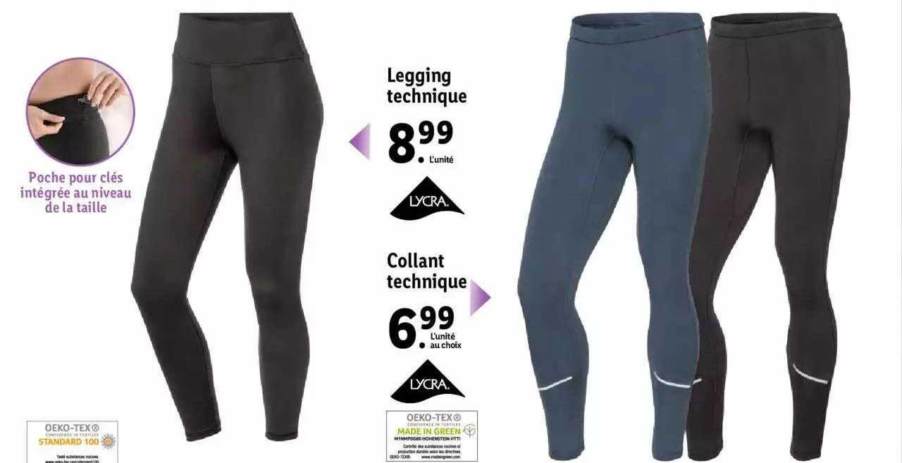 Legging Technique Lycra, Collant Technique Lycra