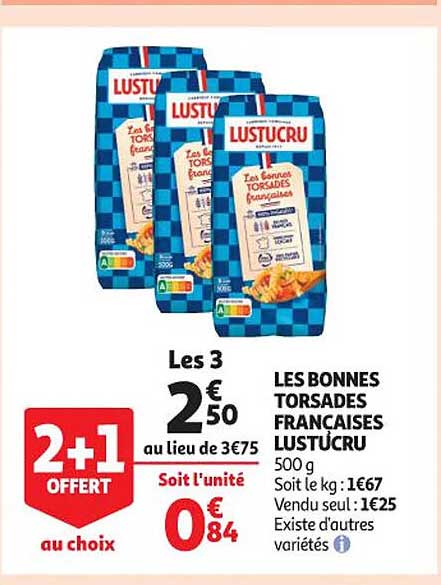 les bonnes torsades françaises lustucru