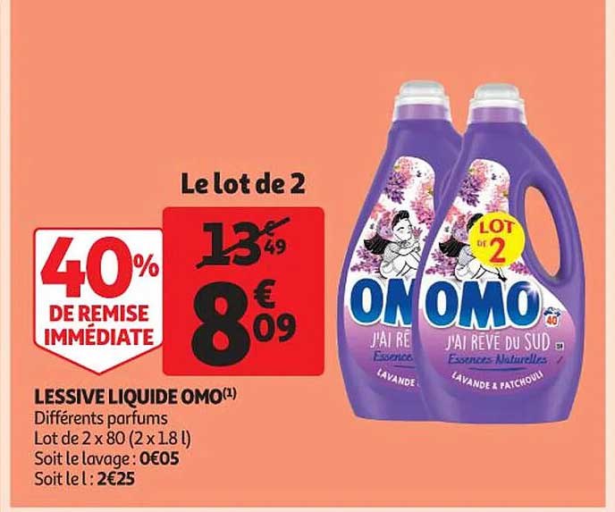 Lessive Liquide Omo