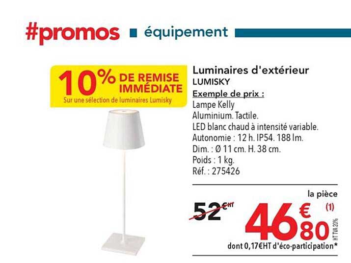 luminaires d'extérieur lumisky