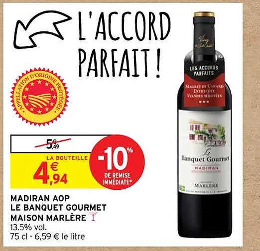 madiran aop le banquet gourmet maison marlère