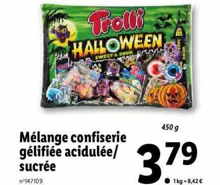 mélange confiserie gélifiée acidulée-sucrée