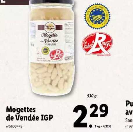 mogettes de vendée igp