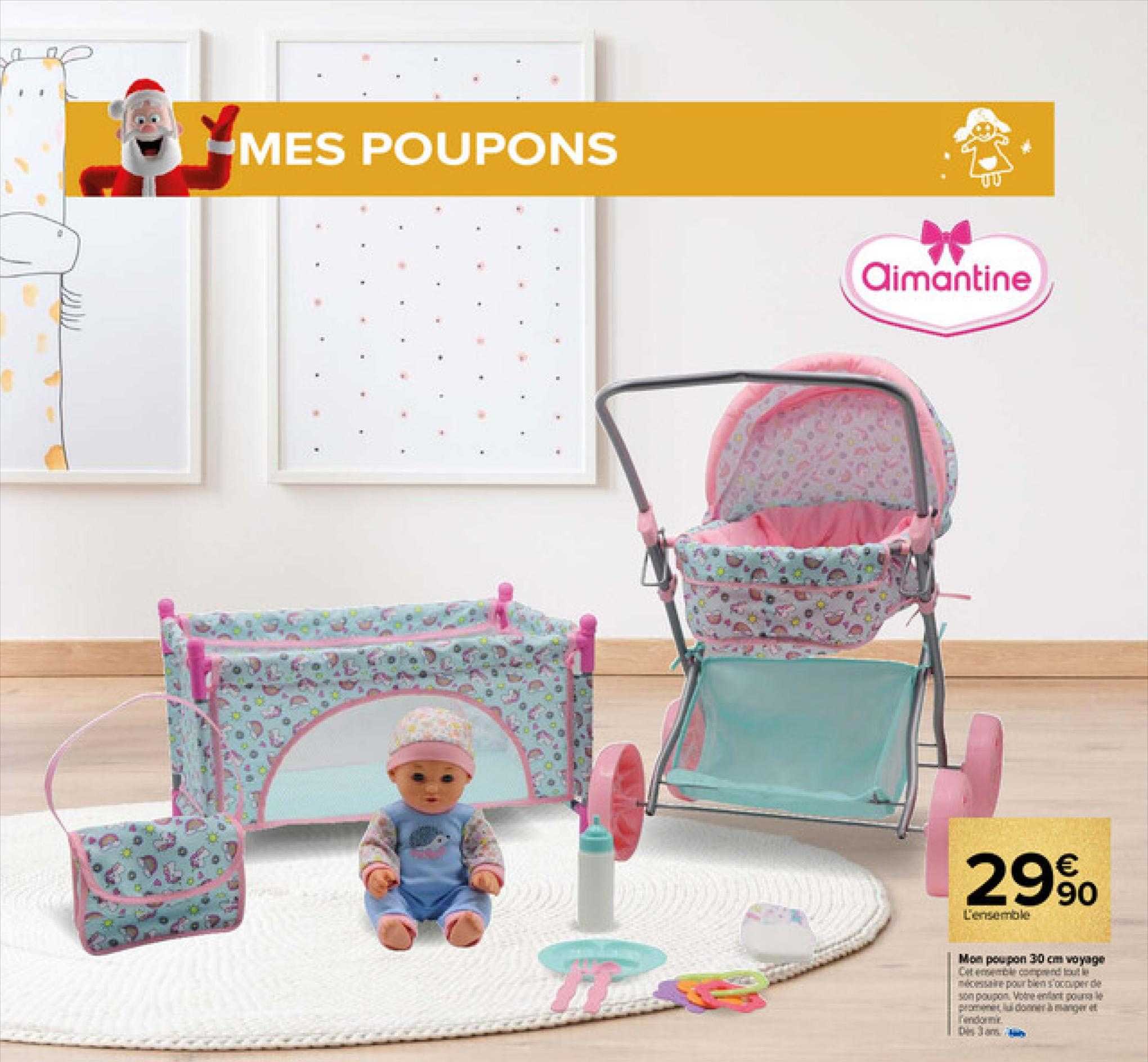 mon poupons 30 cm voyage aimantine