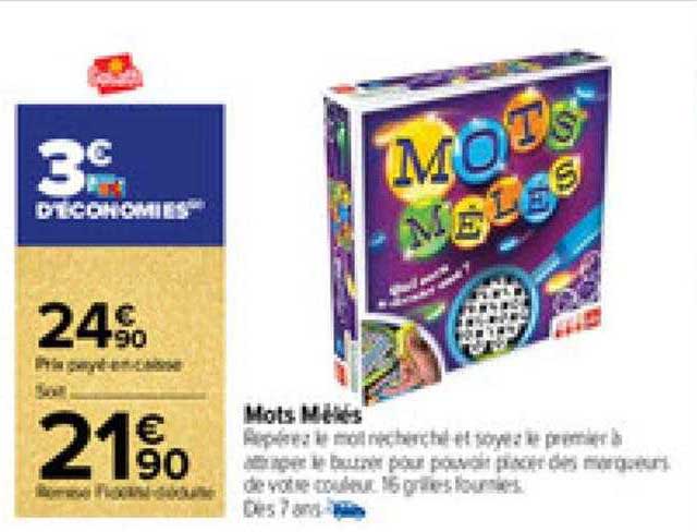 mots mêlés goliath