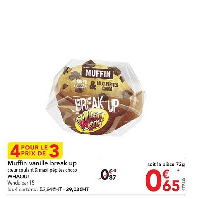 muffin vanille break up