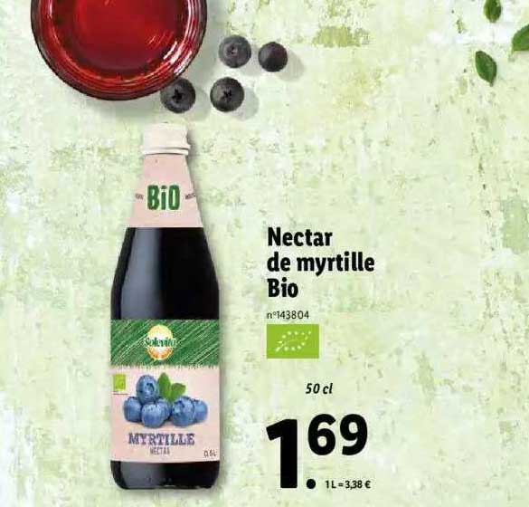 Nectar De Myrtille Bio Solevita