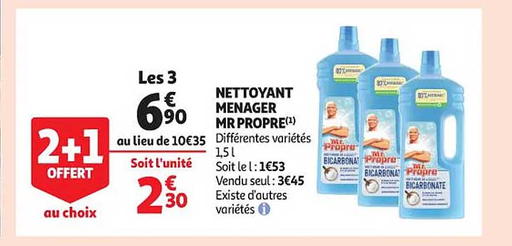 nettoyant ménager mr propre