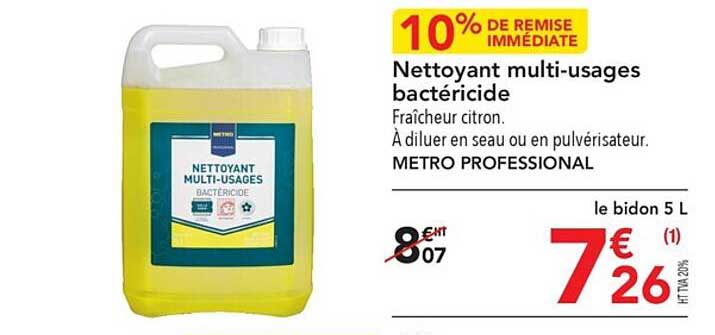 nettoyant multi-usages bactéricide