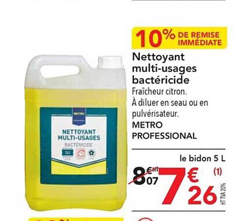 nettoyant multi-usages bactéricide metro professional