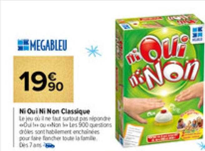 ni oui ni non classique méga bleu