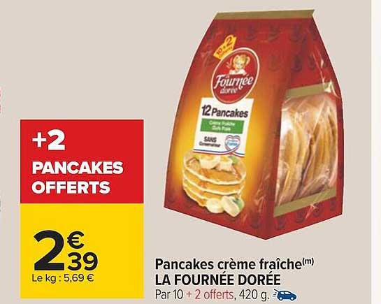 pancakes crème fraîche la fournée dorée