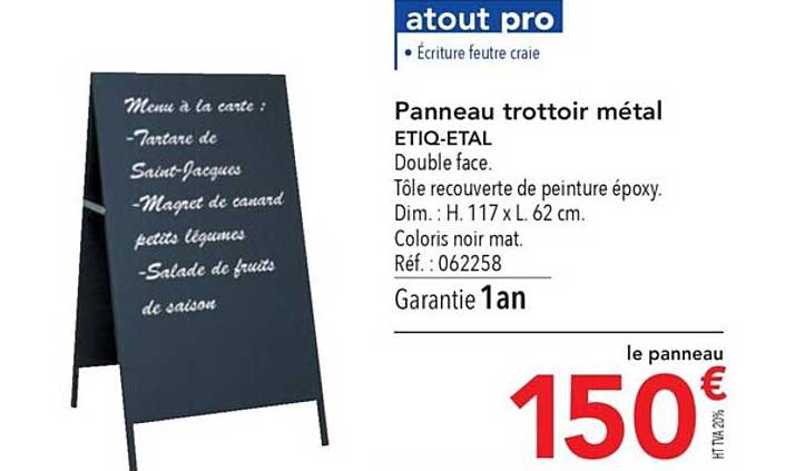 panneau trottoir métal etiq-etal