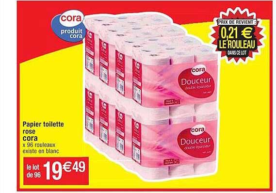 Papier Toilette Rose Cora
