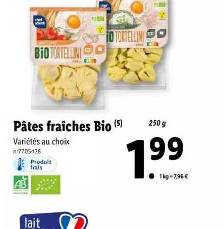 Pâtes Fraîches Bio Chef Select