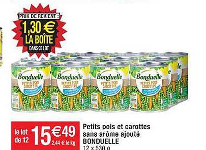 petits pois et carottes sans arôme ajouté bonduelle